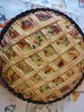 Crostata salata con frolla all'olio e erbe aromatiche