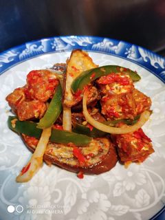 Gambar Terung dan Tempe Goreng Berlado (Eat Clean)