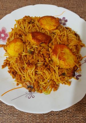 عکسی از دستور ماکارونی با سویا