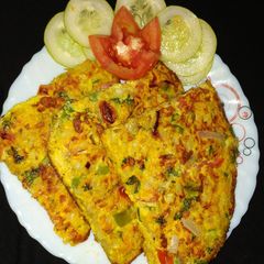 A picture of Oats egg omelette.