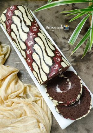 Foto resep Brownies Kukus Gulung Batik (615)