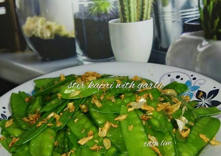 Stir Kapri with Garlic