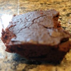 Simple black bean brownie A picture of Simple black bean brownie.