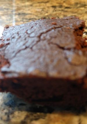 A picture of Simple black bean brownie.