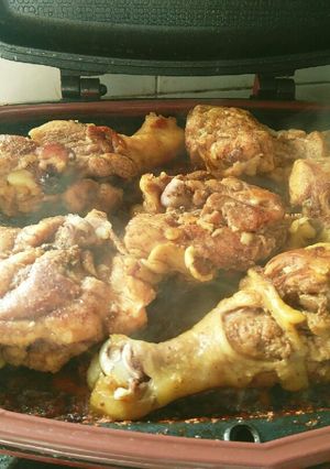 Hình của món Đùi gà ngũ vị chiên.