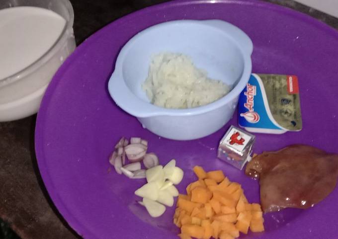 MPASI 6m Bubur Ati Ayam Santan