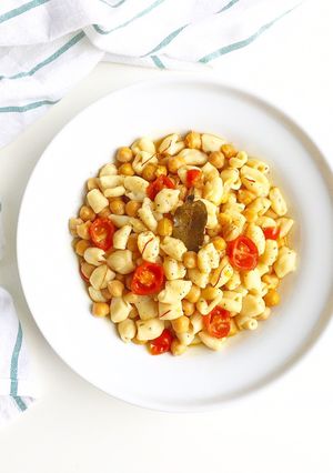 Foto di Cavatelli con ceci e zafferano