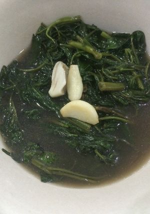 Foto resep Cah kangkung bawang putih 