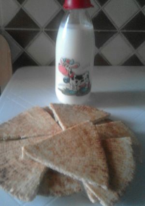 صورة لوصفة كسرة فطير باللبن (بخميرة الخبز)