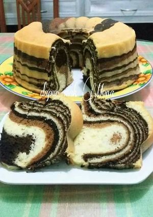Foto resep Bolu lurik putih telur