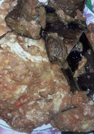 Foto resep Balado telur ceplok dan terong