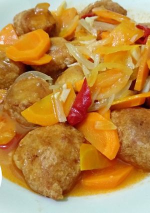 Foto resep Bola Ayam Saus asam maniss.