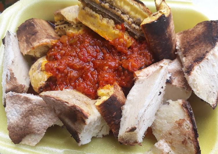 Roasted yam and plantain Recipe by Jane Fash - Cookpad