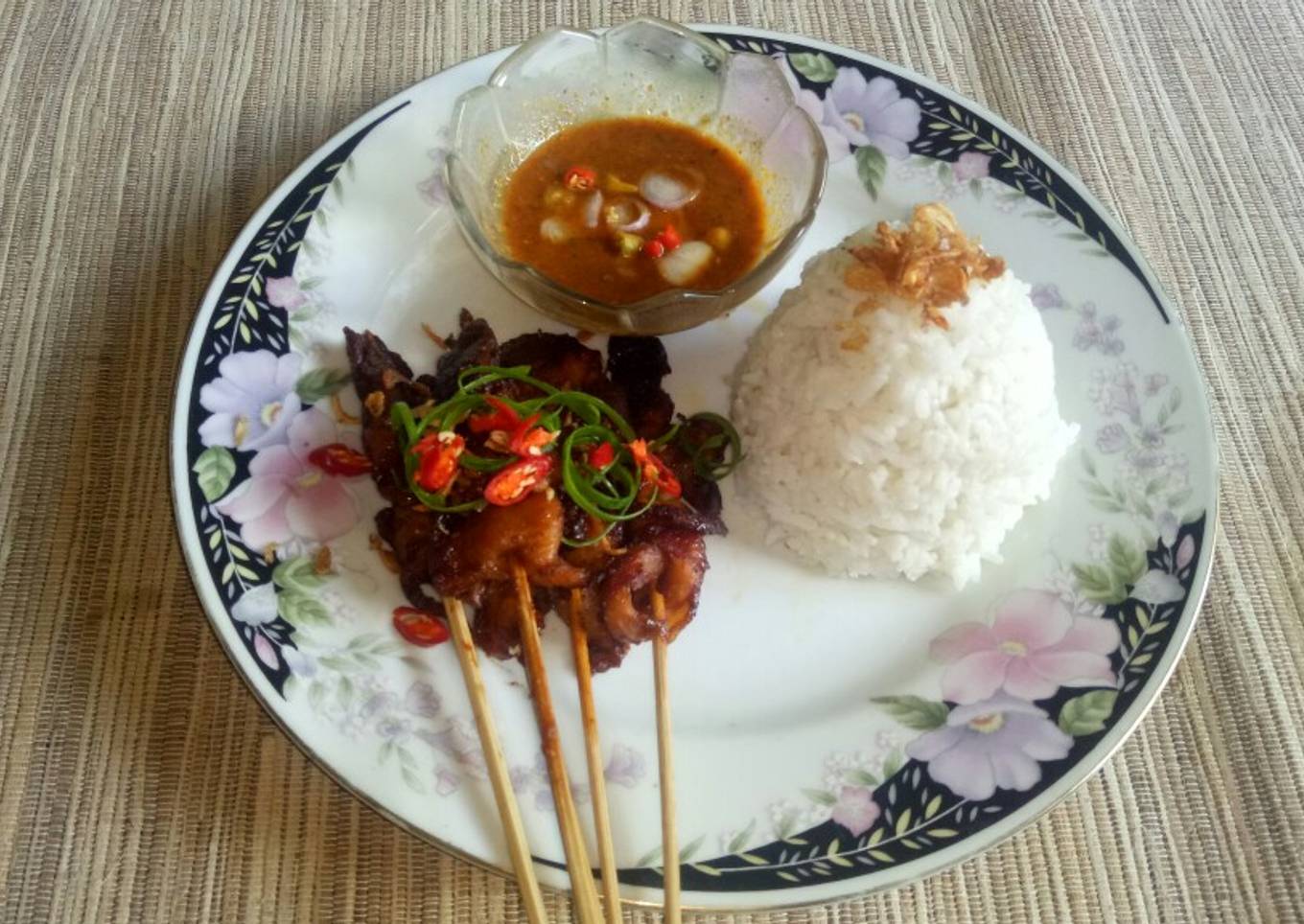 Sate jamur bumbu kacang 🍡🍄