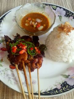 Foto resep Sate jamur bumbu kacang 🍡🍄