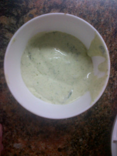 Una foto de Mayonesa de Ajo y Cilantro