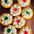 Naranjas Rellenas de cookie cream
