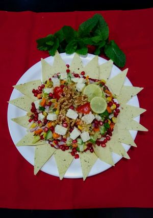 A picture of Walnuts Fruits Paneer Salad.