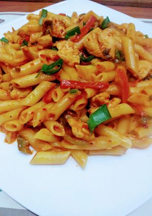 A picture of Red Sauce Pasta.