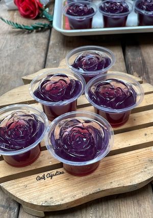 Foto resep Pudding mawar