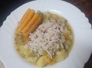Una foto de potaje de arroz