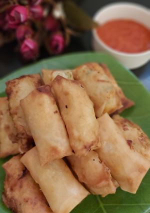 Foto resep Pokpia vegan alias lumpia goreng atau spring roll