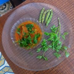 A picture of Lilva beans ki sabji.