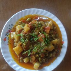 A picture of Greeny vegetables--Winter.