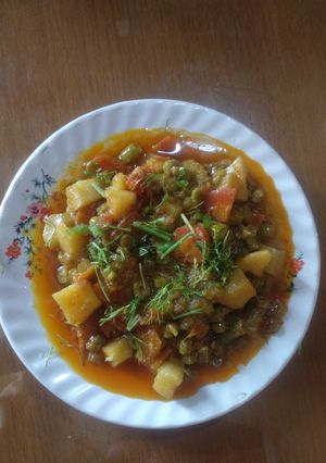 A picture of Greeny vegetables--Winter.