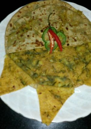 A picture of Soya Aloo Paratha.