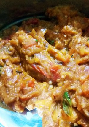 A picture of Baingan Bharta.