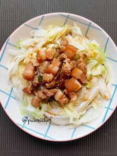 手切滷肉拌高麗菜 的食譜成品照片