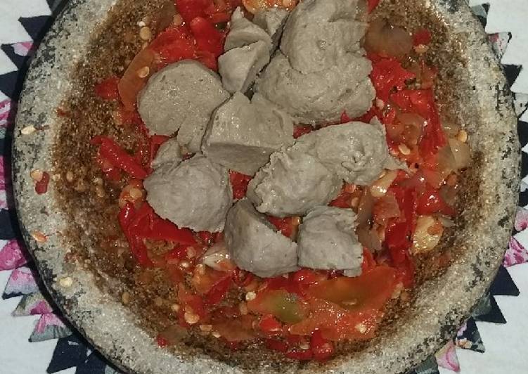 Resep Baso geprek yang mudah