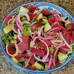 Beet & Cucumber Salad A picture of Beet & Cucumber Salad.