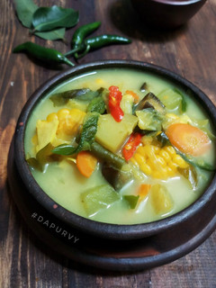 Foto resep SAYUR LODEH KUNING fiber creme bumbu iris