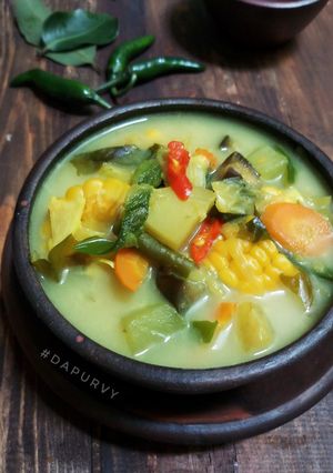 Foto resep SAYUR LODEH KUNING fiber creme bumbu iris