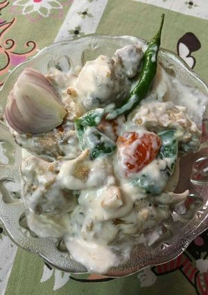 A picture of Malai chaap.