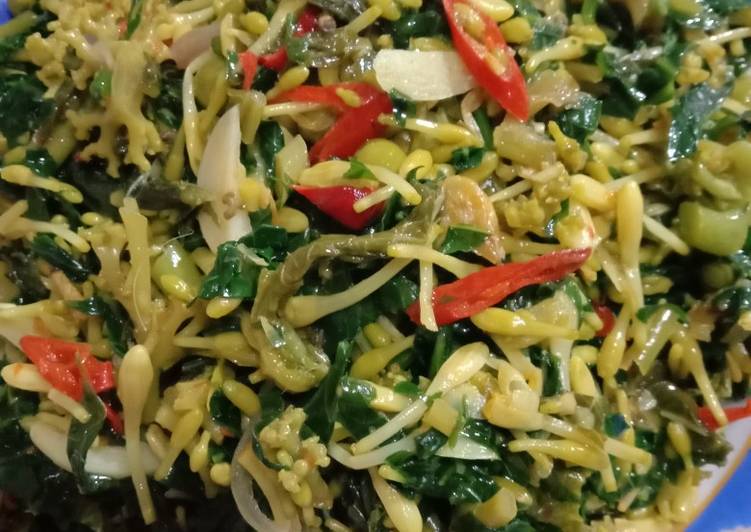 Tumis daun bunga pepaya Trung Pipit Mak Yos(rumpur rampai)👍🏼😘