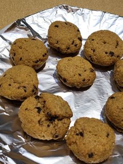 Una foto de Galletas de avena en freidora de aire