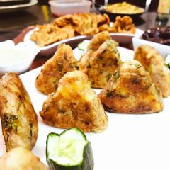 A picture of Aloo ky Kabab.