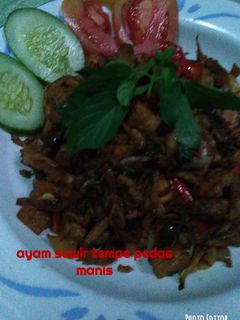 Foto resep Ayam Suwir Tempe