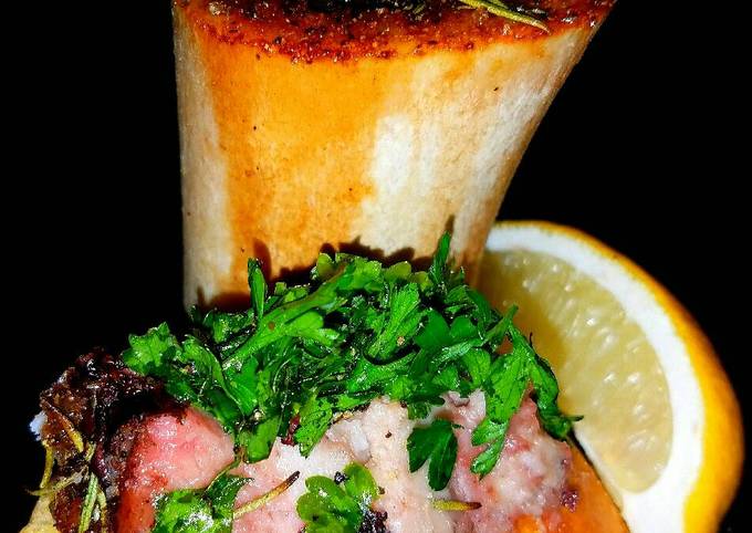 Simple Way to Prepare Perfect Mike's Beef Bone Marrow Appetizer