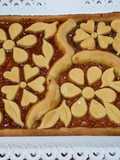 Crostata tre gusti, con marmellata di pesche, susine e castagne