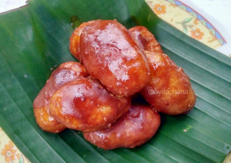 resep cara mengolah Gemblong Gula Merah