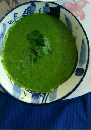 A picture of Coriander chutney.