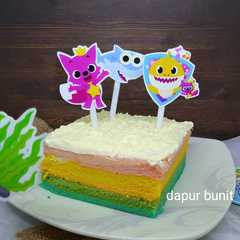 รูปของ Rainbow Cake | Kue Kukus Pelangi | Fiber Creme