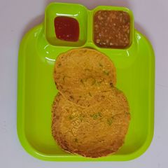 A picture of Sattu Oats Chilla | Protein-Rich Quick Breakfast.