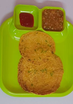 A picture of Sattu Oats Chilla | Protein-Rich Quick Breakfast.