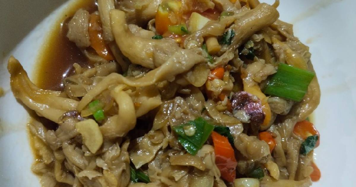 Resep Tumis jamur tiram pedas oleh Rosyani Cookpad