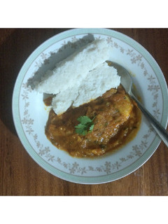 A picture of Fish fillet curry.
